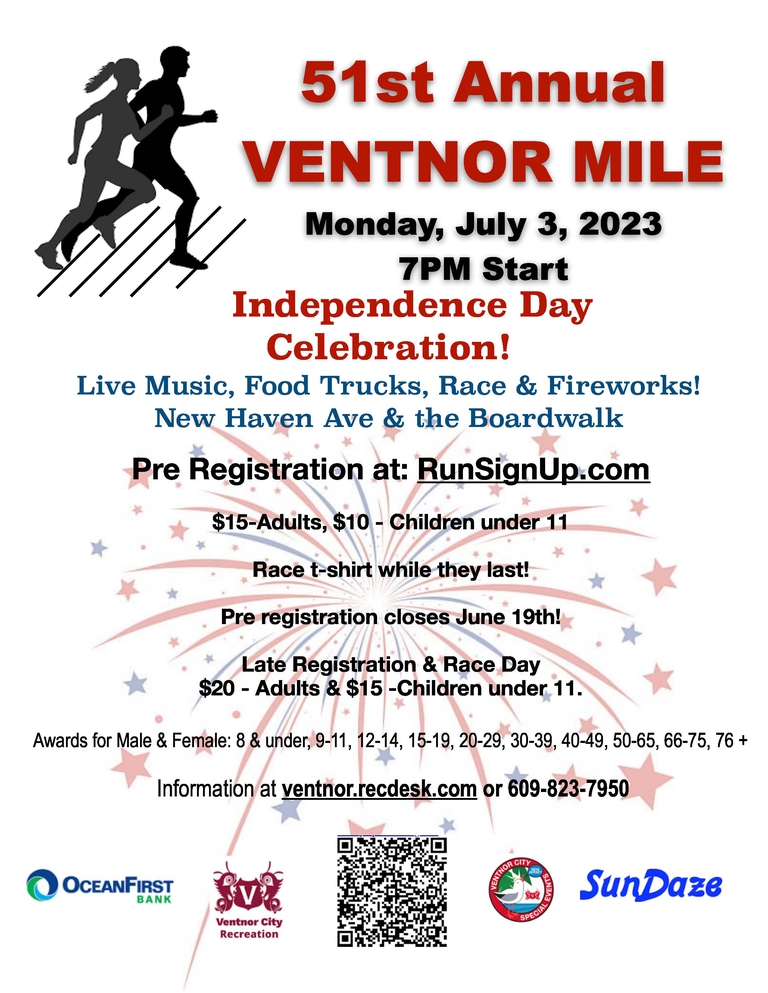 to Ventnor City, New Jersey Register for 51st Annual Ventnor
